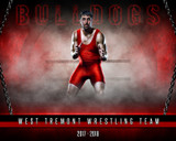 SPORTS POSTER TEMPLATE - FANTASY WRESTLING- PHOTOSHOP SPORTS TEMPLATE
