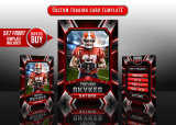 SPORTS TRADING CARDS AND 5X7 TEMPLATE - FORCE