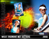 TENNIS PHOTO COLLAGE - ON FIRE