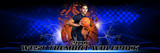PANORAMIC SPORTS BANNER TEMPLATE - SHATTERED BASKETBALL