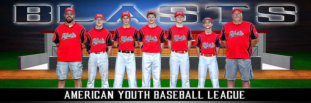 Panoramic Team Banner Photography Photo Template Dugout