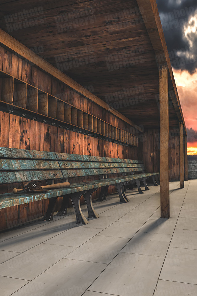 Digital Sports Background Baseball Dugout