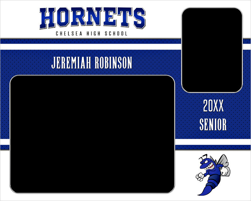 Standard Memory Mate Memory Mate Photo Template - Stripes - Perfect For All Sports!