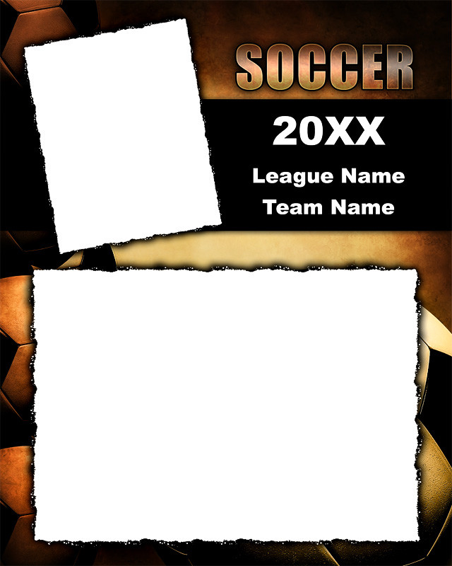 Soccer Memory Mate Photo Template Vintage