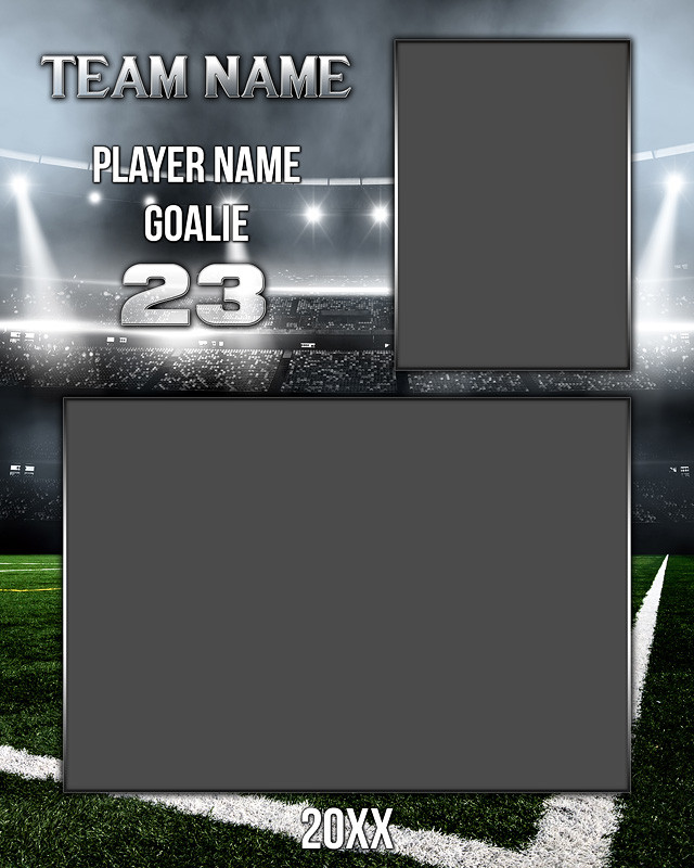 Soccer Memory Mate Photo Template Stadium