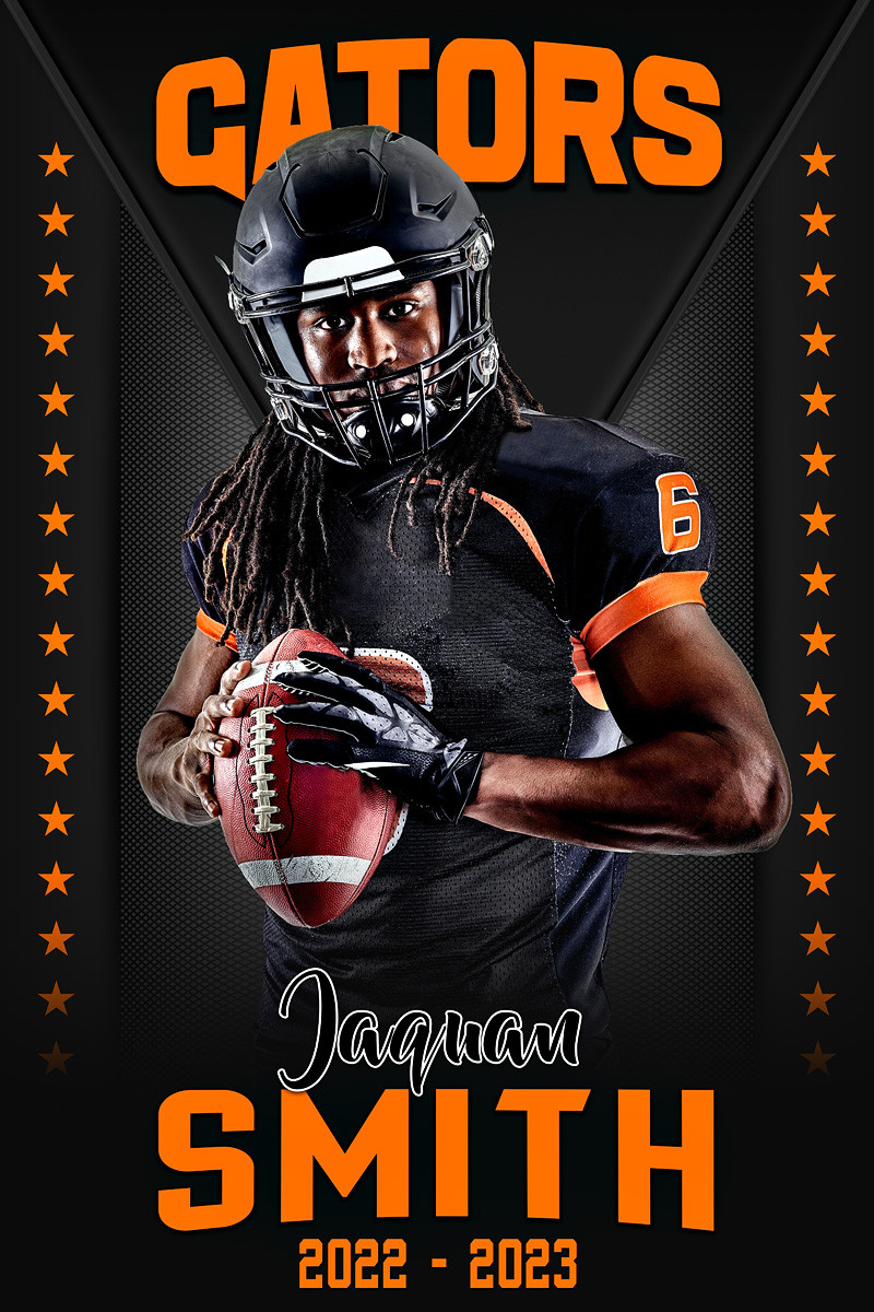 Multi-Sport Photo Template - Double Stars - Photoshop Layered Sports ...