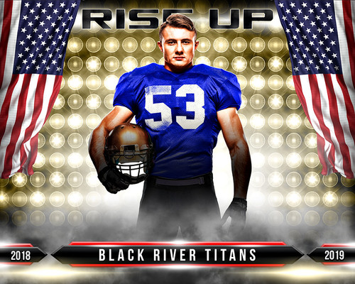 MULTI-SPORT POSTER - RISE UP - PHOTOSHOP LAYERED SPORTS TEMPLATE