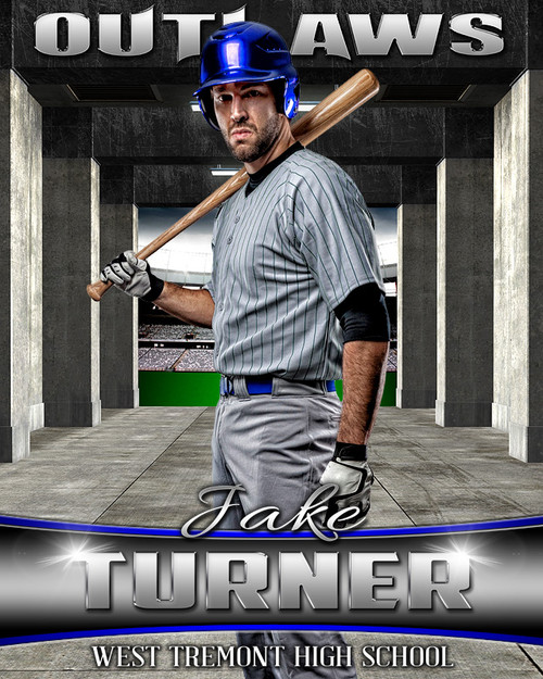 16x20 Multi-Sports Photography Template - Sports Tunnel