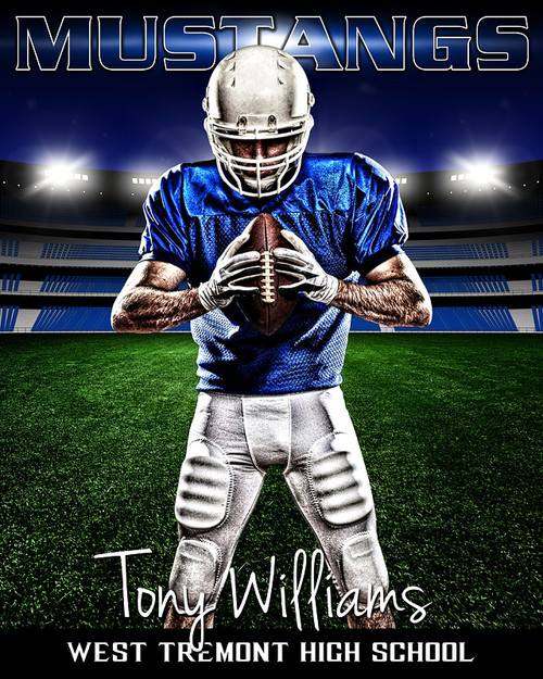 16x20 Multi-Sports Photography Template - Sports Stadium