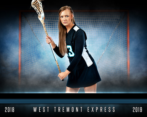 SPORTS POSTER TEMPLATE - FANTASY LACROSSE - PHOTOSHOP LAYERED SPORTS TEMPLATE