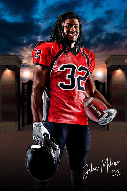 PLAYER BANNER PHOTO TEMPLATE - FIELD ENTRY II - CUSTOM PHOTOSHOP LAYERED SPORTS TEMPLATE