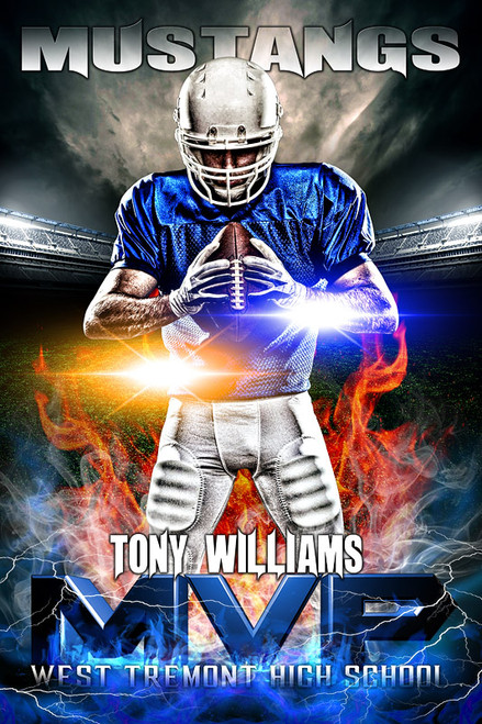 Player Banner Photo Template - MVP Flames
