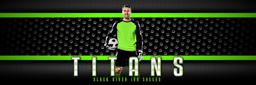 PANORAMIC SPORTS BANNER TEMPLATE - BOLD - PHOTOSHOP LAYERED SPORTS TEMPLATE