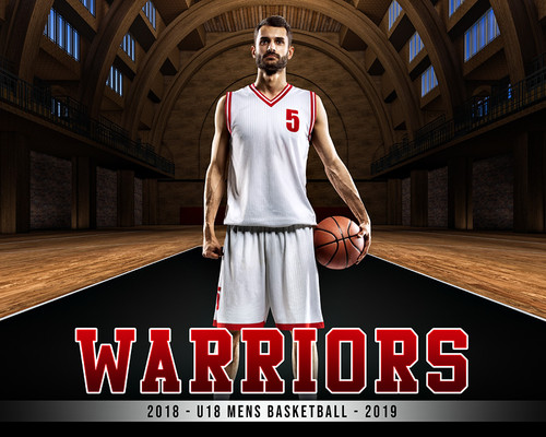 16x20 SPORTS POSTER PHOTO TEMPLATE - VINTAGE BASKETBALL - CUSTOM PHOTOSHOP LAYERED SPORTS TEMPLATE