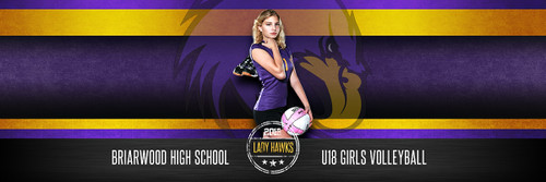 MULTI-SPORT PANORAMIC SPORTS BANNER TEMPLATE - BRUSHED METAL - PHOTOSHOP LAYERED SPORTS TEMPLATE