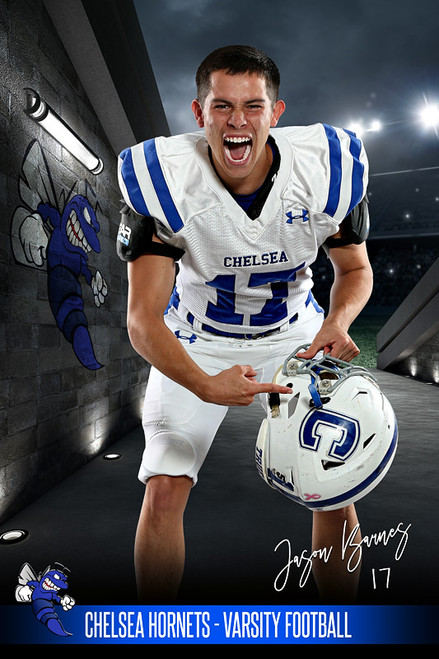 MULTI-SPORT BANNER PHOTO TEMPLATE - STADIUM TUNNEL - PLAYER EDITION - CUSTOM PHOTOSHOP LAYERED SPORTS TEMPLATE