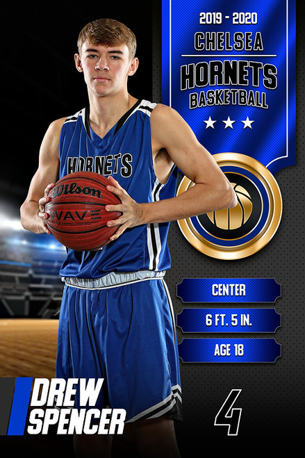 MULTI-SPORT BANNER PHOTO TEMPLATE - GOLD MEDAL - CUSTOM PHOTOSHOP LAYERED SPORTS TEMPLATE