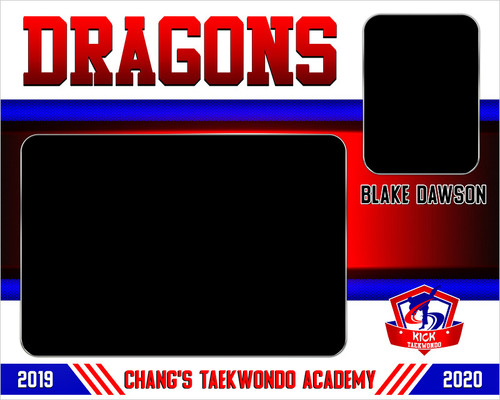 MEMORY MATE - HORIZONTAL - CENTER FORCE - CUSTOM PHOTOSHOP LAYERED MEMORY MATE PHOTO TEMPLATE