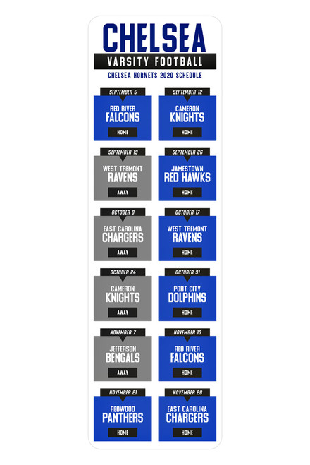 TEAM SCHEDULE - 26 - PHOTOSHOP LAYERED SPORTS TEMPLATE