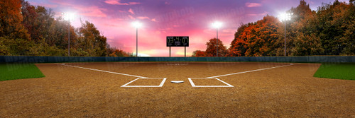 DIGITAL BACKGROUND - SOFTBALL PARK - PANORAMIC 