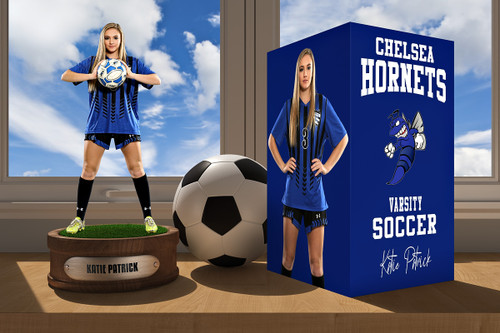 PLAYER BANNER PHOTO TEMPLATE - SOCCER DISPLAY