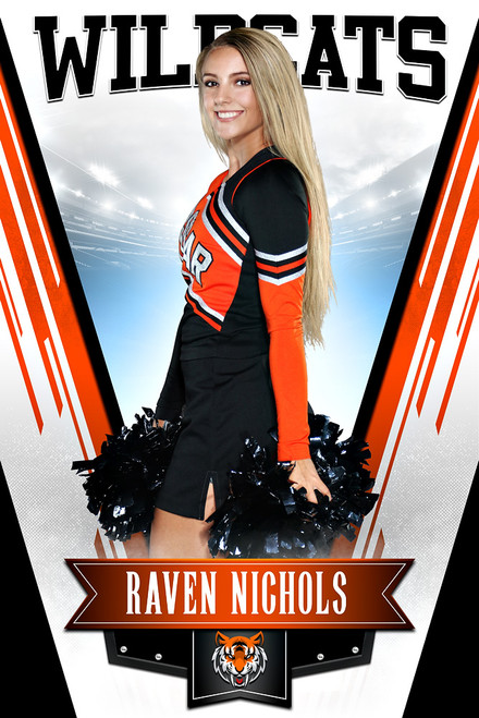 MULTI-SPORT BANNER PHOTO TEMPLATE - SLANTED - CUSTOM PHOTOSHOP LAYERED SPORTS TEMPLATE