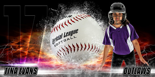10X20 PHOTO TEMPLATE - SPLASH SOFTBALL
