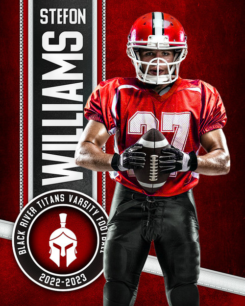 16x20 MULTI-SPORT POSTER - STITCHED UP - CUSTOM PHOTOSHOP LAYERED SPORTS TEMPLATE