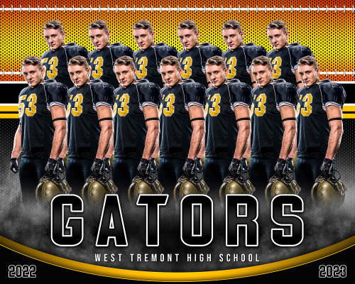 16x20 MULTI-SPORT POSTER - STITCHES - CUSTOM PHOTOSHOP LAYERED SPORTS TEMPLATE