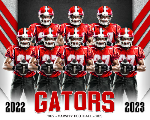 16x20 MULTI-SPORT POSTER - SLANTED EDGES - CUSTOM PHOTOSHOP LAYERED SPORTS TEMPLATE