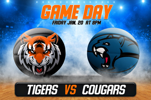 GAME DAY DESIGN - BASKETBALL MOCKUP