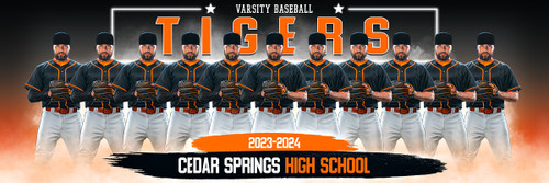 MULTI-SPORT PANORAMIC SPORTS BANNER TEMPLATE - MERGE - PHOTOSHOP LAYERED SPORTS TEMPLATE