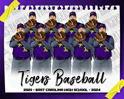 MULTI-SPORT PHOTO TEMPLATE - TAPE IT DOWN - CUSTOM PHOTOSHOP LAYERED SPORTS TEMPLATE