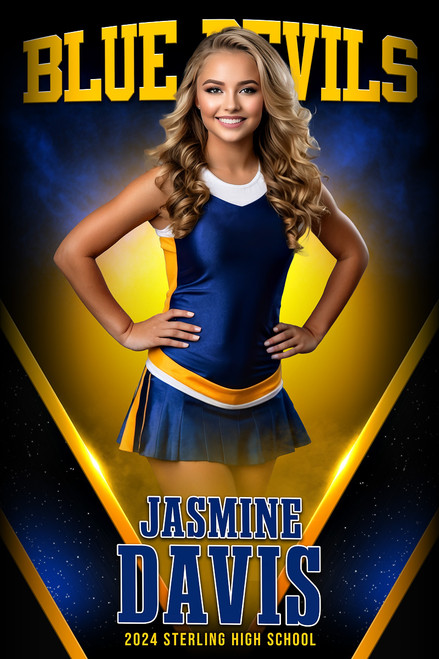 SPORTS PHOTO TEMPLATE - AFTERGLOW - CUSTOM PHOTOSHOP LAYERED SPORTS TEMPLATE