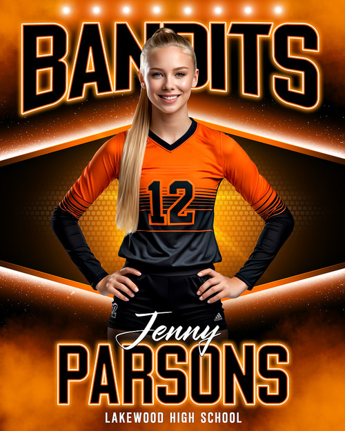 16x20 PHOTO TEMPLATE - MYSTIFY - CUSTOM PHOTOSHOP LAYERED SPORTS TEMPLATE