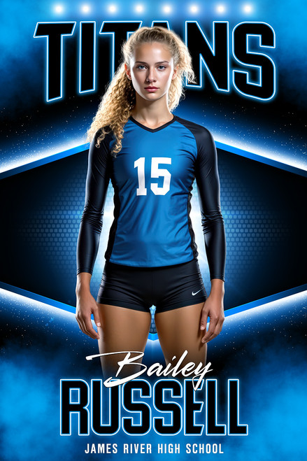 PLAYER BANNER PHOTO TEMPLATE - MYSTIFY - CUSTOM PHOTOSHOP LAYERED SPORTS TEMPLATE