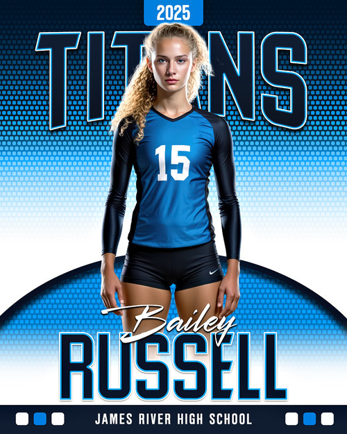 16x20 PHOTO TEMPLATE - ROUNDED - CUSTOM PHOTOSHOP LAYERED SPORTS TEMPLATE