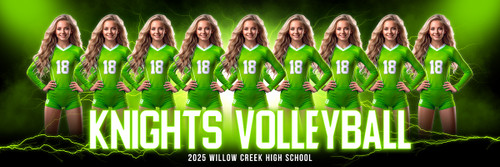 PANORAMIC SPORTS BANNER TEMPLATE - ENERGIZED - CUSTOM LAYERED PHOTOSHOP SPORTS TEMPLATE