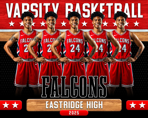 16x20 PHOTO TEMPLATE - WOOD GRAIN - CUSTOM PHOTOSHOP LAYERED SPORTS TEMPLATE