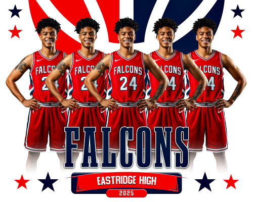 16x20 PHOTO TEMPLATE - SEGMENT - CUSTOM PHOTOSHOP LAYERED SPORTS TEMPLATE