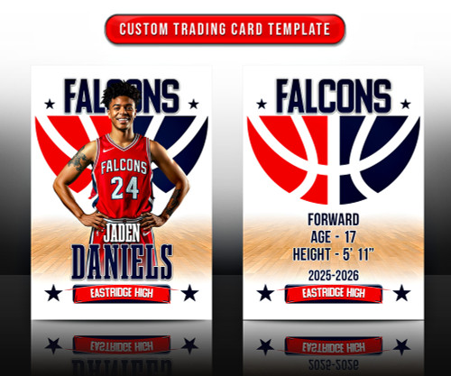 MULTI-SPORT TRADING CARDS AND 5X7 TEMPLATE - SEGMENT
