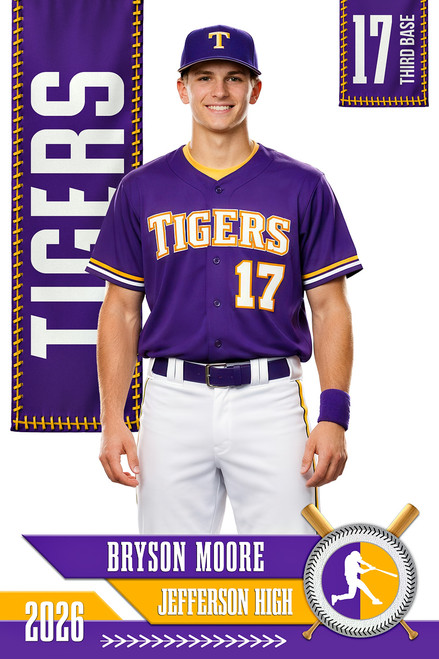 PLAYER BANNER PHOTO TEMPLATE -  LACED UP - CUSTOM PHOTOSHOP LAYERED SPORTS TEMPLATE