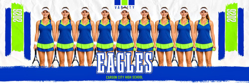 PANORAMIC SPORTS BANNER TEMPLATE - STROKES  - CUSTOM LAYERED PHOTOSHOP SPORTS TEMPLATE