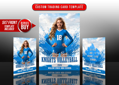 TRADING CARDS AND 5X7 TEMPLATE - SURGE