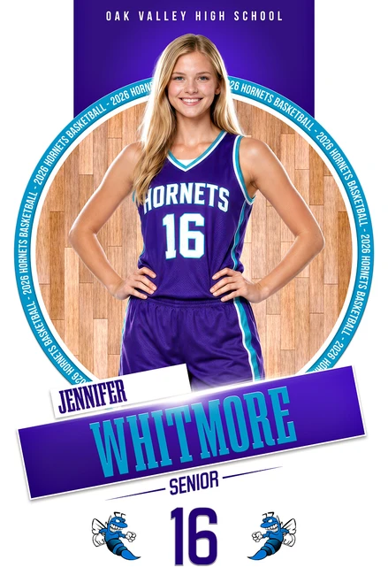 SPORTS PHOTO TEMPLATE - COURT PRESENCE - CUSTOM PHOTOSHOP LAYERED SPORTS TEMPLATE