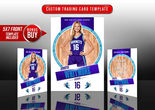 TRADING CARDS AND 5X7 TEMPLATE - COURT PRESENCE