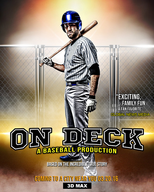 SPORTS POSTER PHOTO TEMPLATE - ON DECK