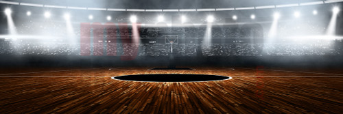 DIGITAL BACKGROUND - BASKETBALL STADIUM - PANORAMIC