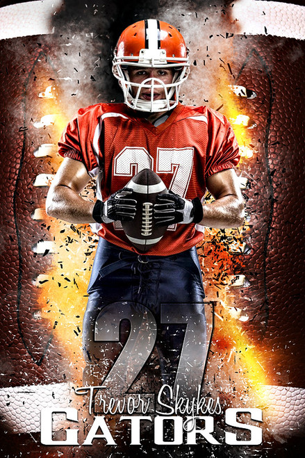 PLAYER BANNER PHOTO TEMPLATE - FOOTBALL INFERNO