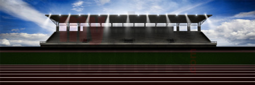 DIGITAL BACKGROUND - TRACK SUNRISE - PANORAMIC